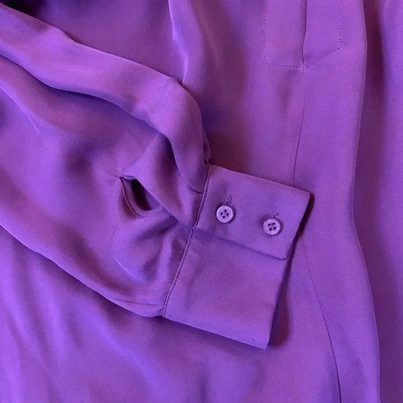 HAUTE HIPPIE NEW Pocket Silk Blouse Top - Picture 10 of 12